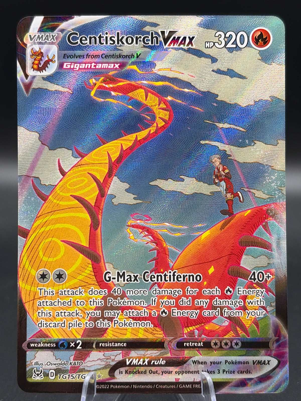 Pokémon TCG: 2022 Centiskorch Vmax TG15/TG30 Trainer Gallery