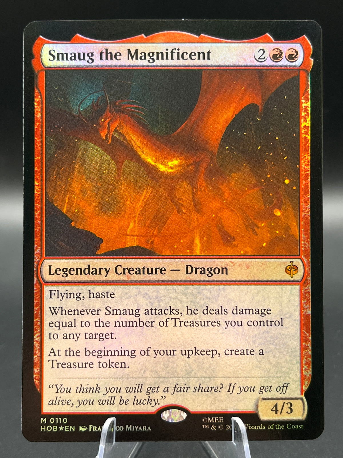 Magic The Gathering: Smaug the Magnificent - The Hobbit Foil