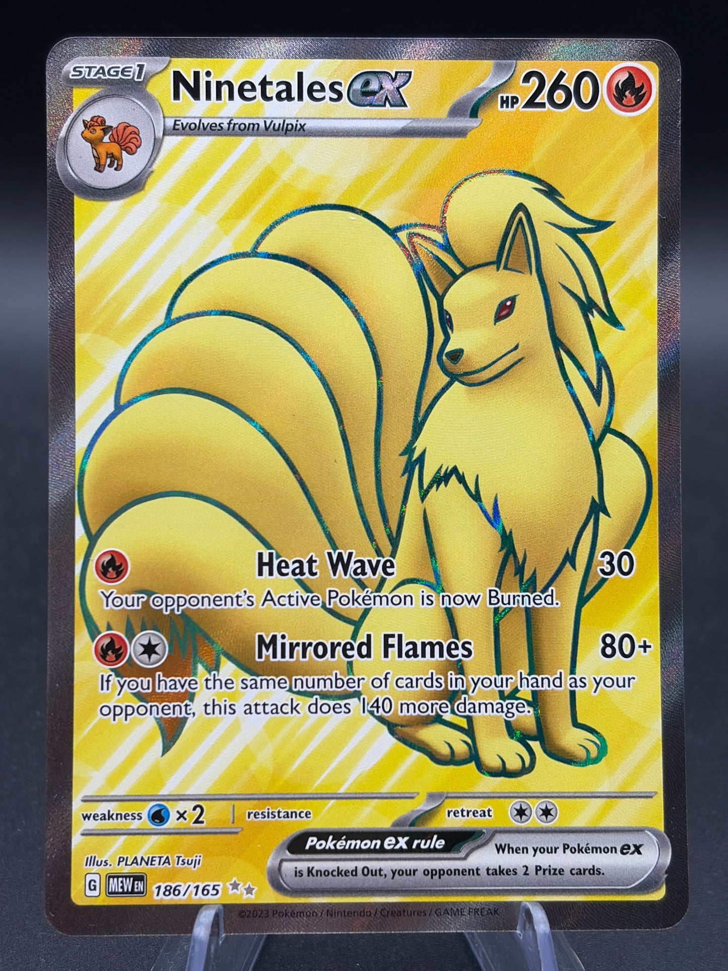 Pokémon TCG: 2023 Ninetales ex - 186/165 - Scarlet & Violet 151
