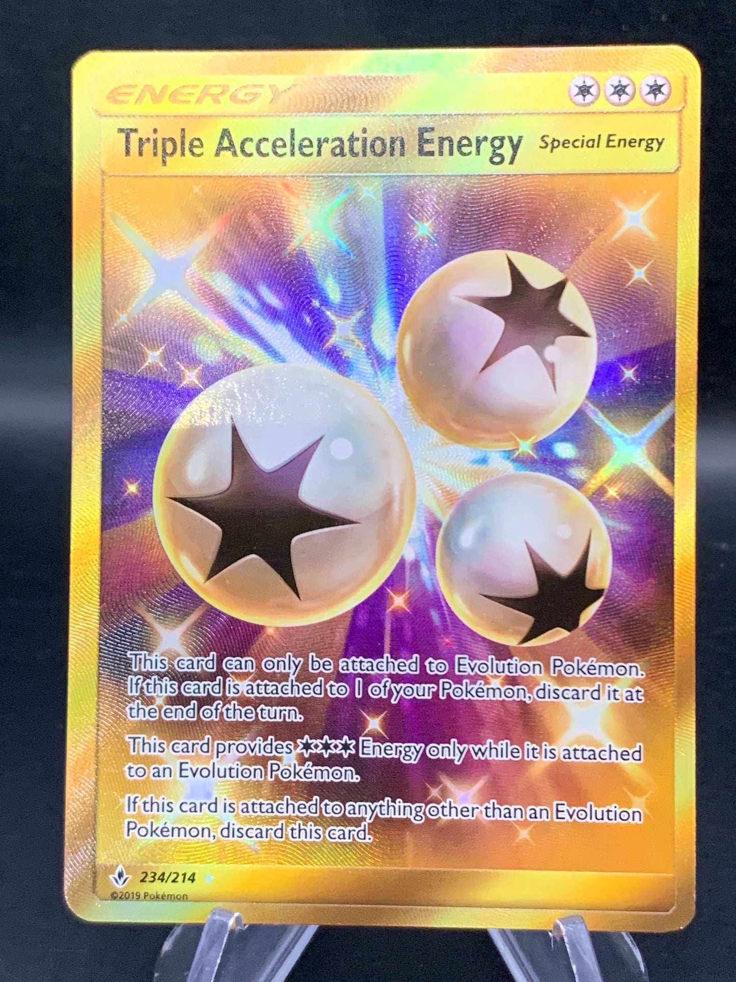 Pokémon TCG: 2019 Triple Acceleration Energy 234/214 - Unbroken Bonds