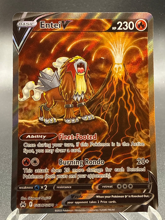 Pokémon TCG: 2023 Entei V GG36/GG70 SWSH: Crown Zenith Galarian Gallery