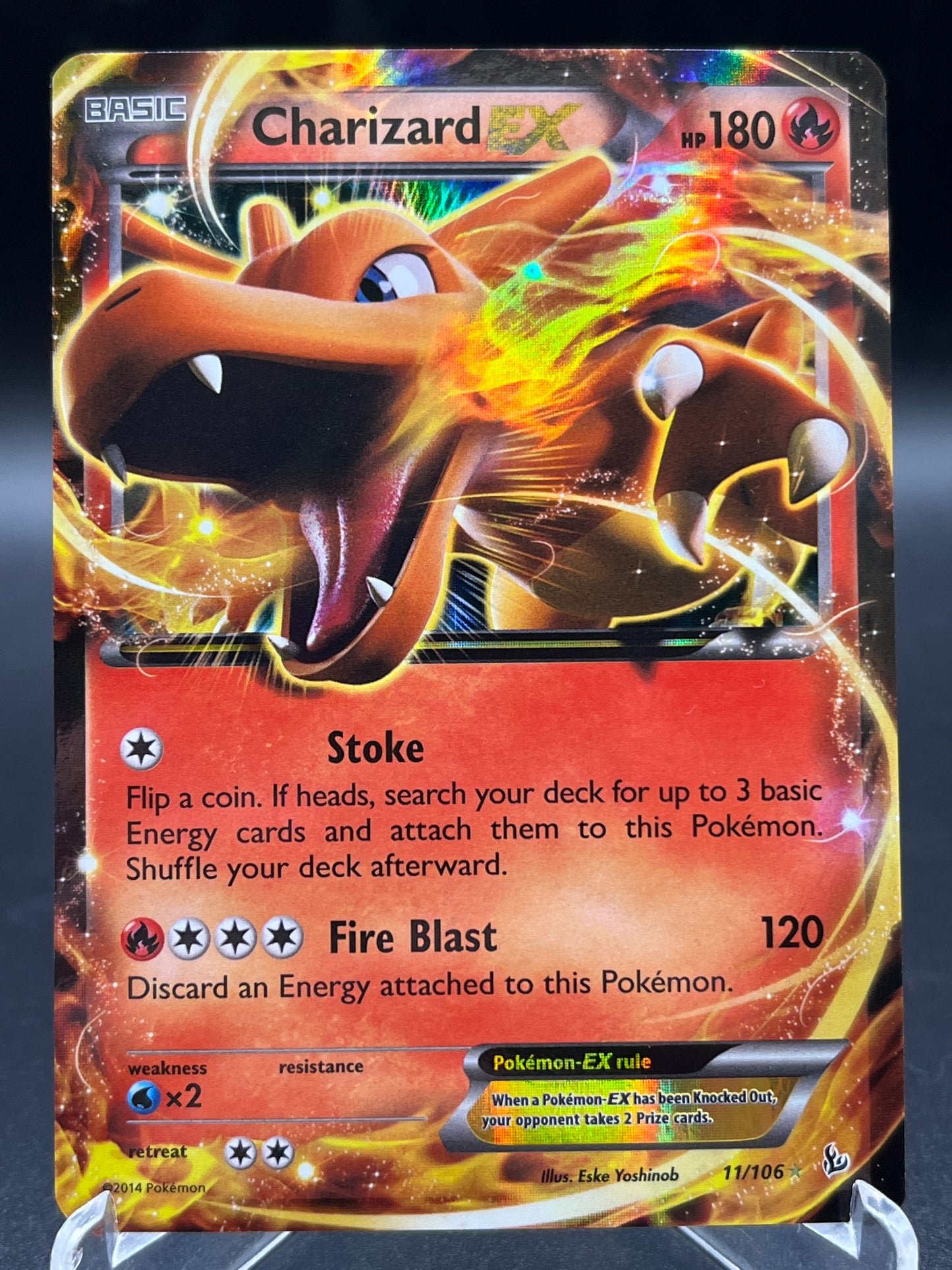 Pokémon TCG: 2014 Charizard EX 11/106 XY: Flashfire