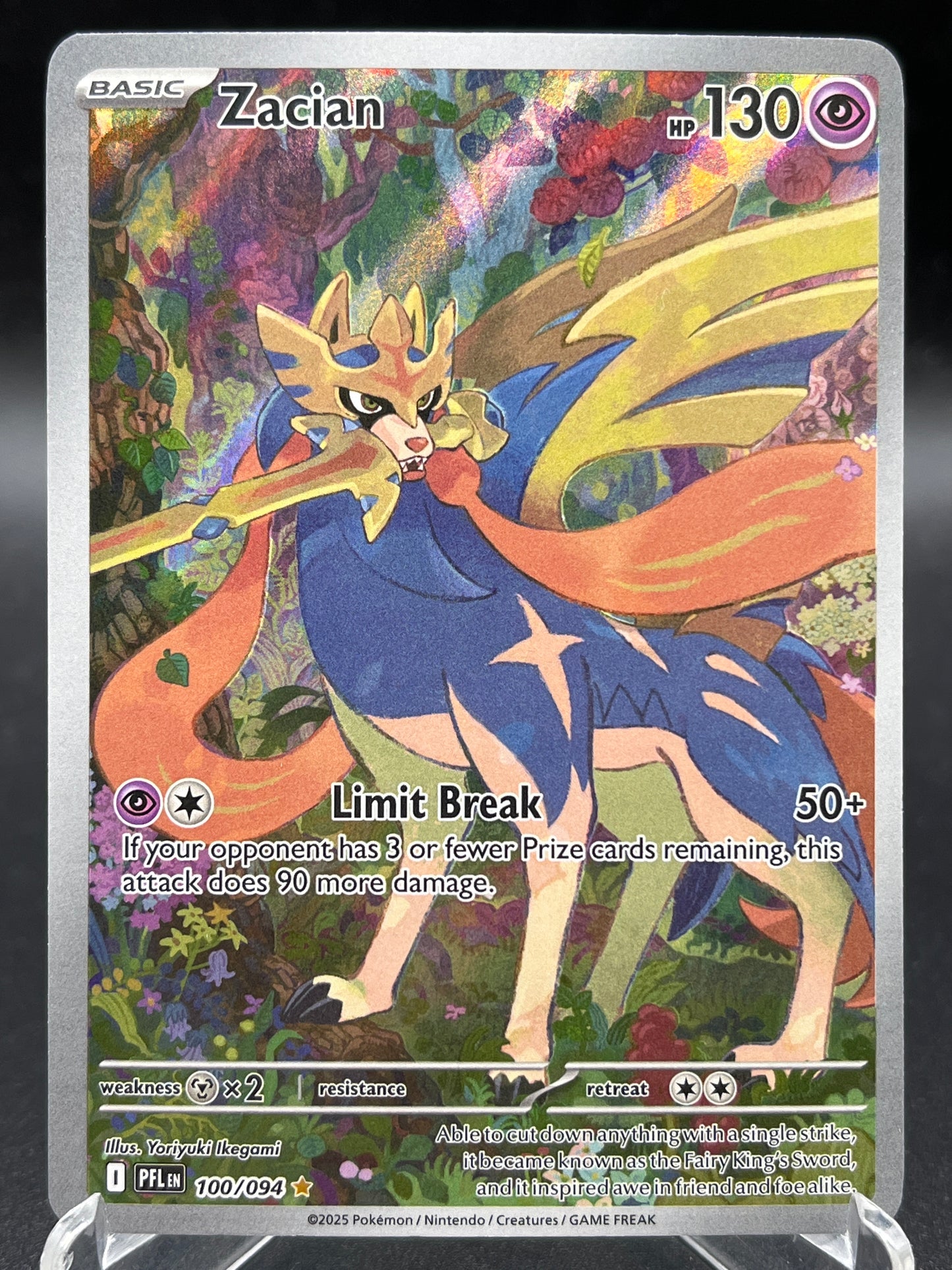 Pokémon TCG: 2025 Zacian - 100/094 - PFL: Phantasmal Flames