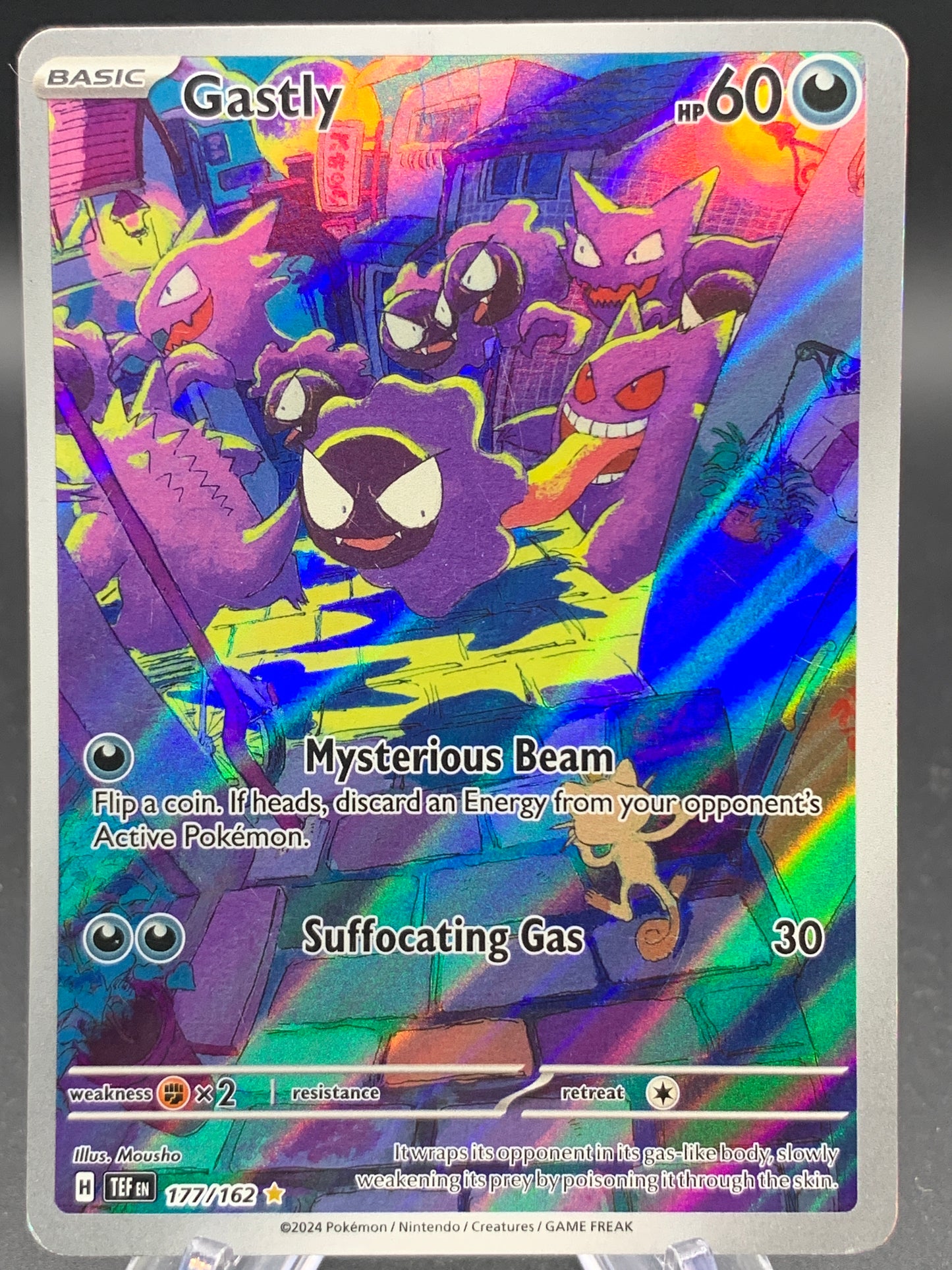 Pokémon TCG: 2024 Gastly - 177/162 - SV: Temporal Forces