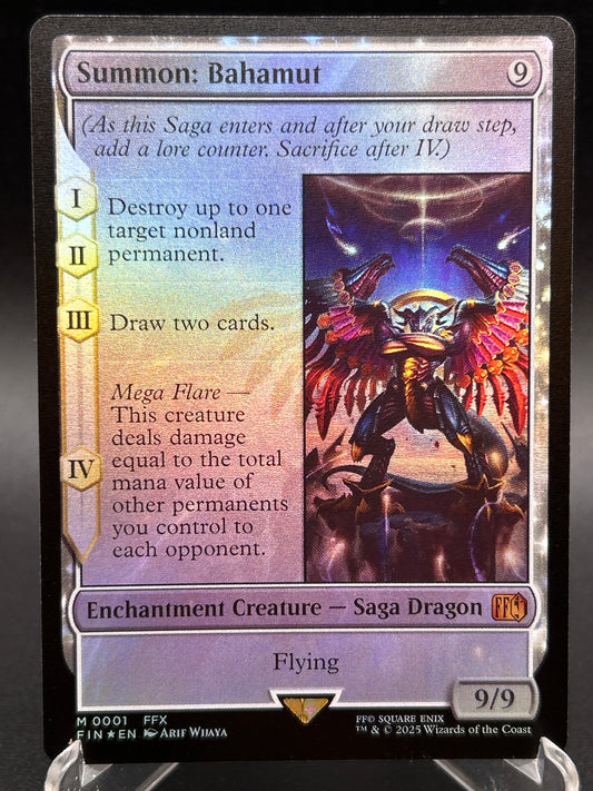 MTG TCG: Summon: Bahamut M 0001 (Foil) FIN: FINAL FANTASY