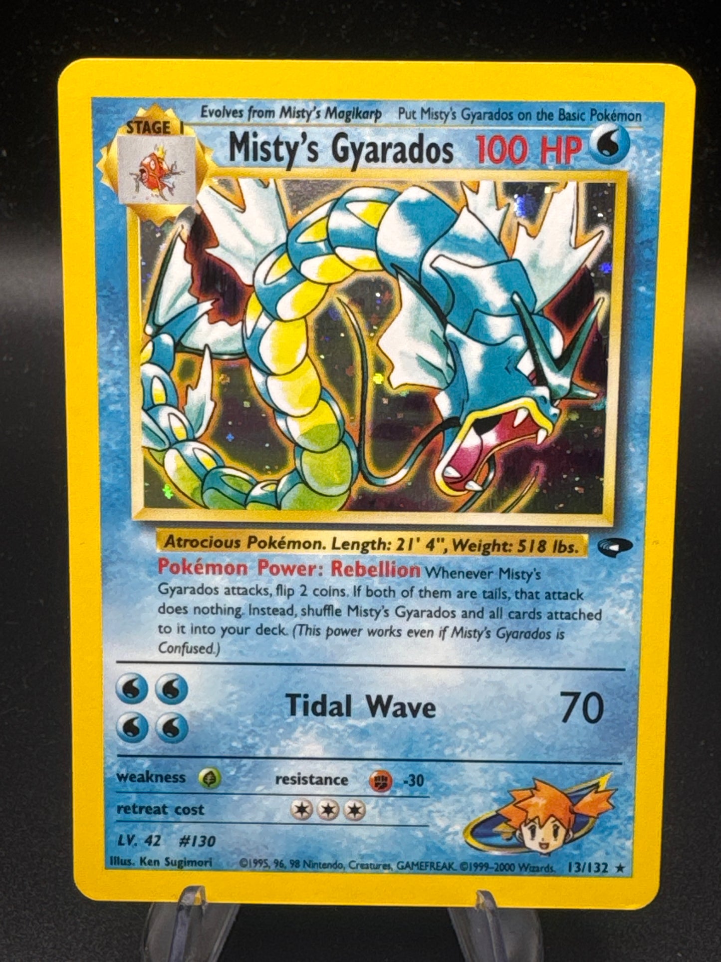 Pokémon TCG: 1999 Misty’s Gyarados 13/132 Base Set Holo