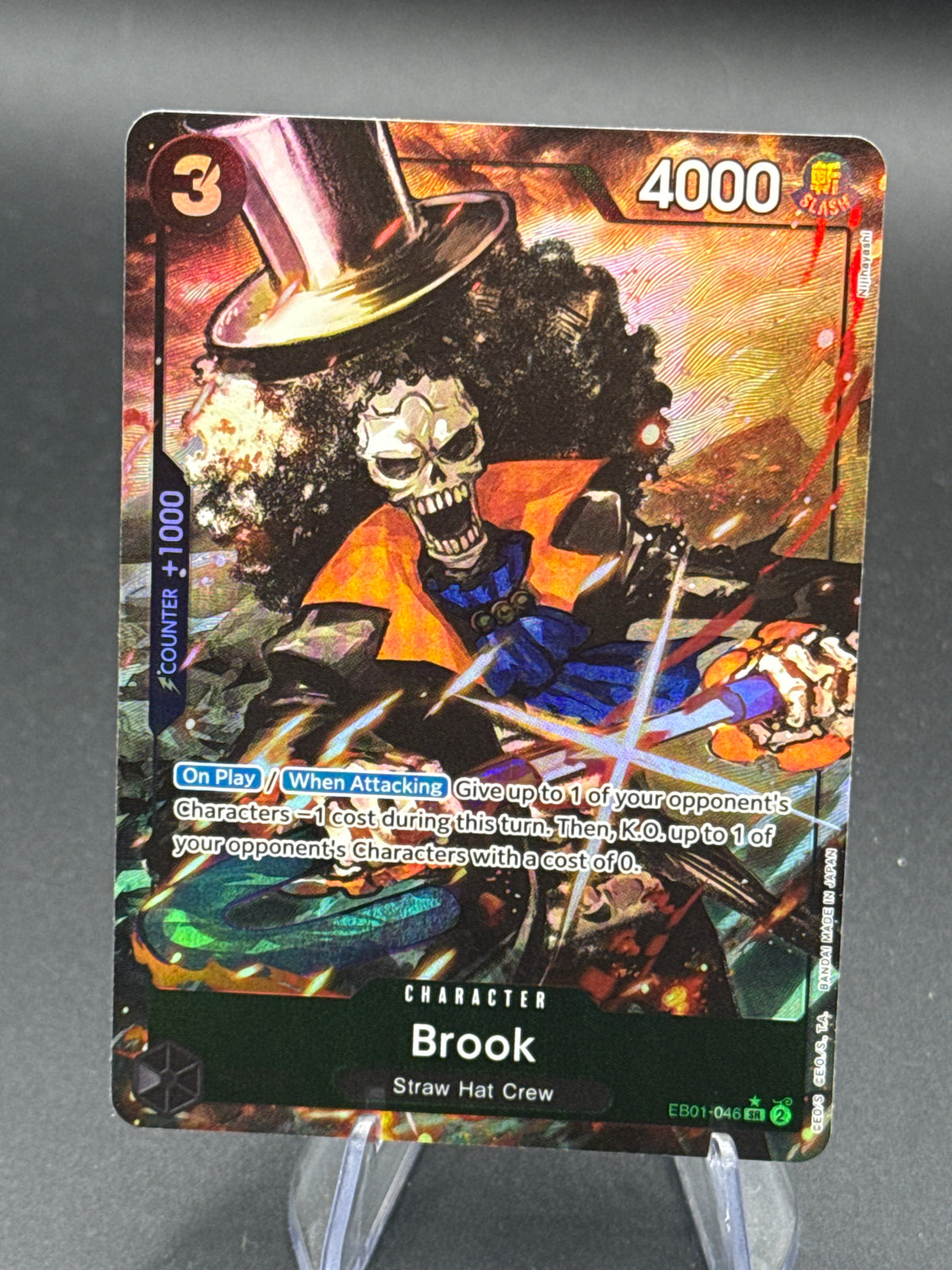 One Piece TCG: Brook EB01-046 SR PAR Extra Booster: Memorial Collection