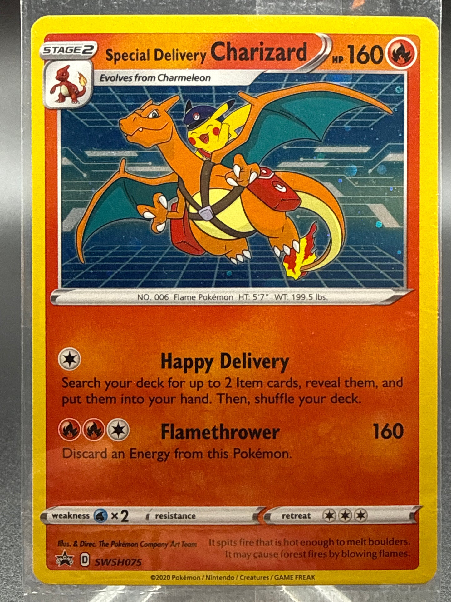 Pokémon TCG: 2020 Special Delivery Charizard SWSH075 SWSH: Sword & Shield Promo Sealed