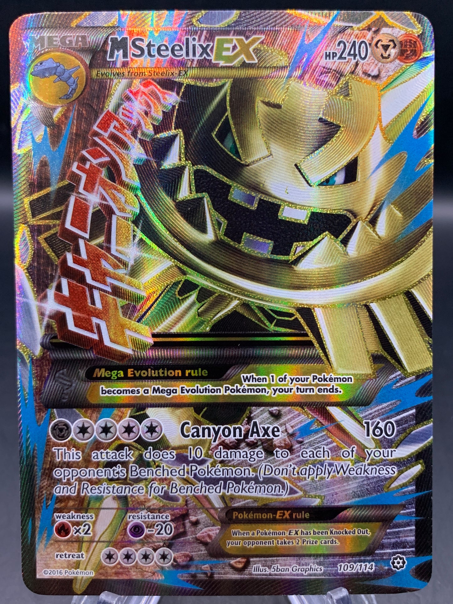 Pokémon TCG: 2016 M Steelix EX - 109/114 - XY: Stream Siege