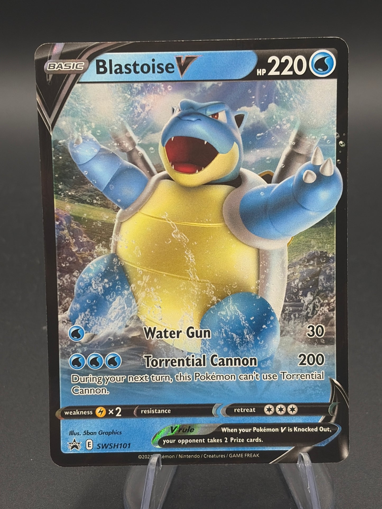 Pokémon TCG: 2021 Blastoise V - SWSH101 - SWSH: Blastoise V Battle Deck Promo