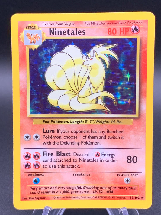 Pokémon TCG: 1999 Ninetales - 12/102 - Base Set Holo