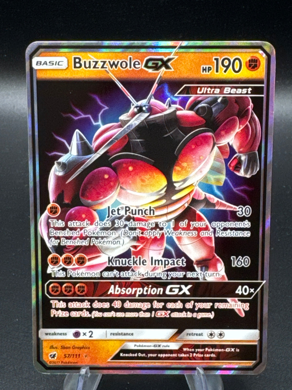 Pokémon TCG: Buzzwole GX - 57/11 - SM: Crimson Invasion (SM04)
