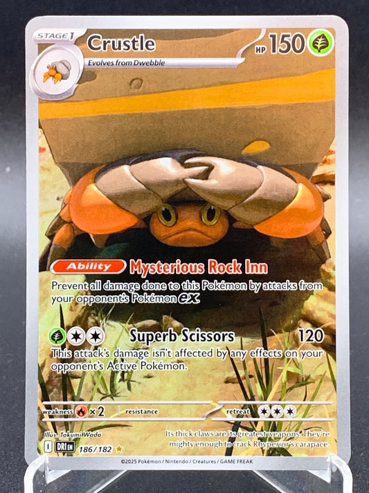 Pokémon TCG: 2025 Crustle 186/182 SV: Destined Rivals