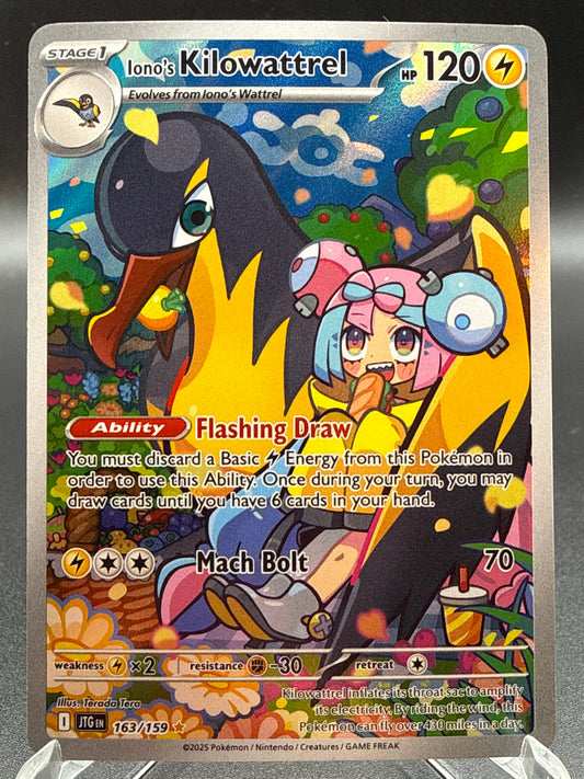 Pokémon TCG: 2025 Iono's Kilowattrel 163/159 SV: Journey Together