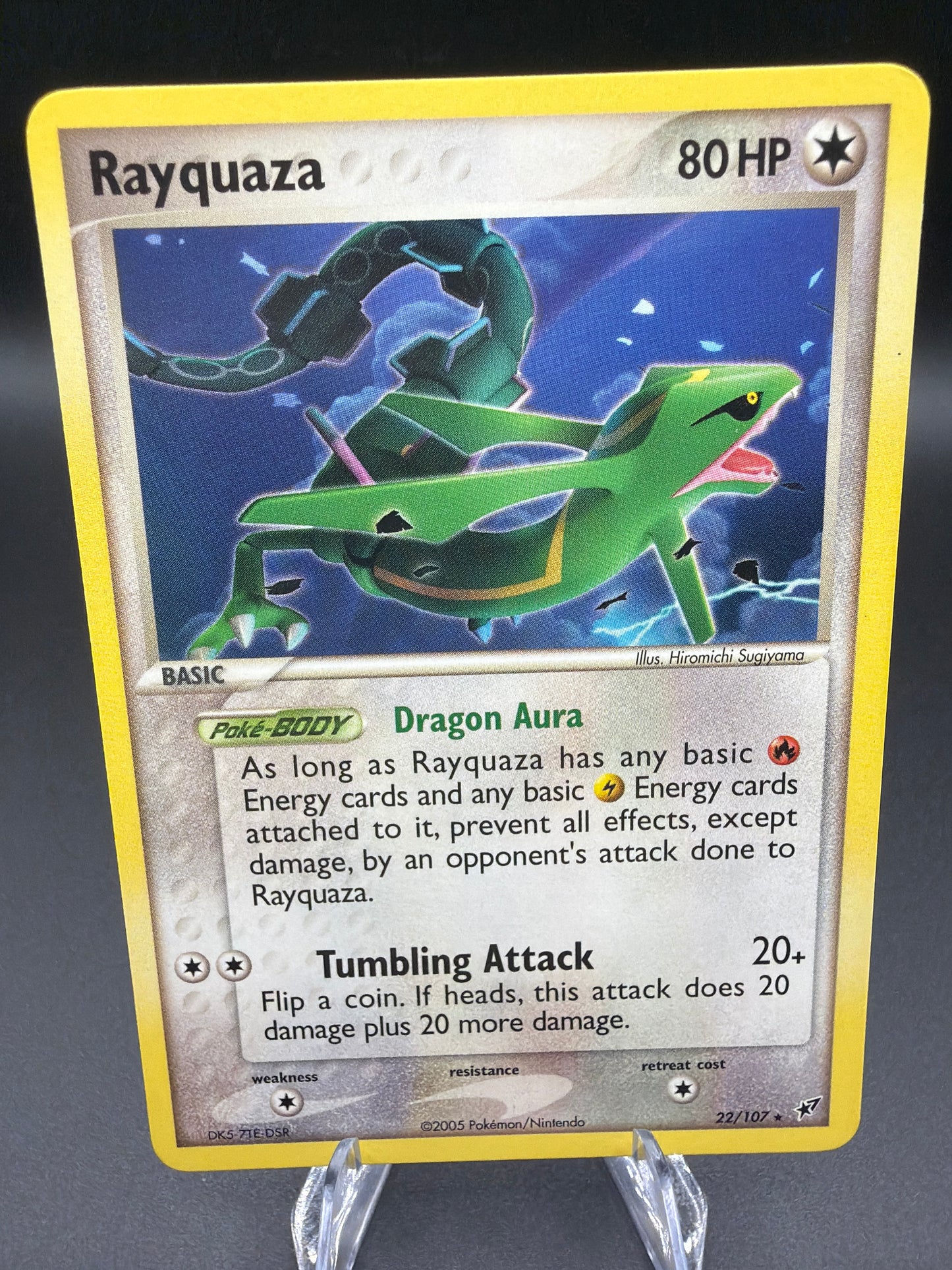 Pokémon TCG: 2005 Rayquaza 22/107 EX Deoxys Non-Holo