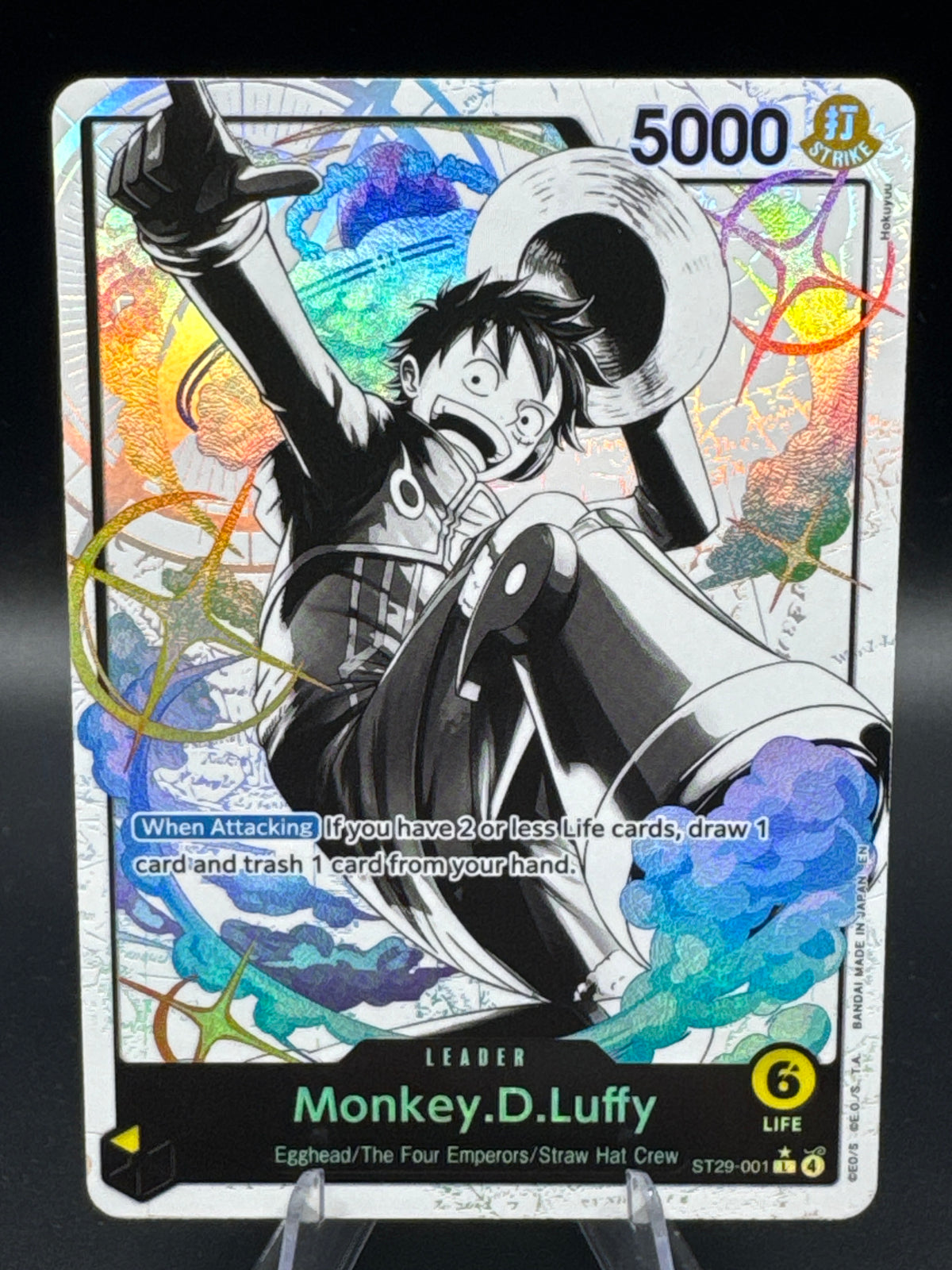 One Piece TCG:  Monkey.D.Luffy (001) (Parallel) - ST-29: Starter Deck 29 Egghead (ST-29)