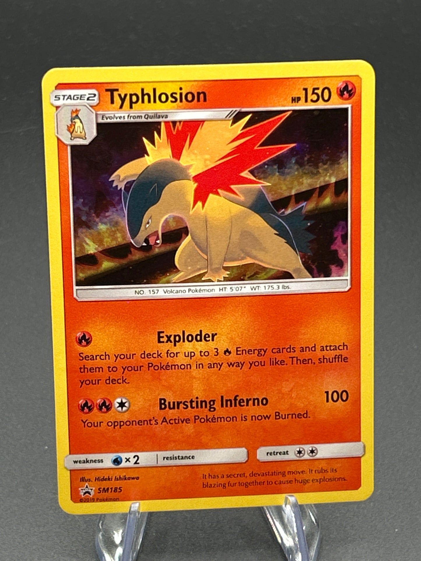 Pokemon TCG 2019 Typhlosion - SM185 - SM Promos