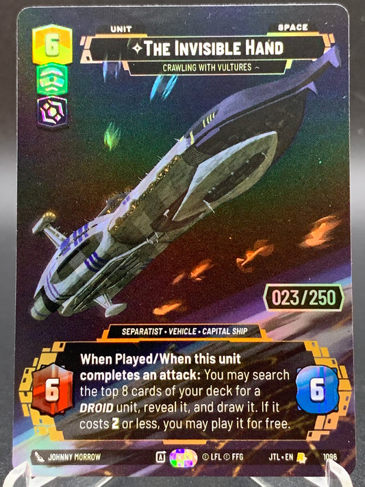 Star Wars TCG: The Invisible Hand-Crawling With Vultures (023/250 Serialized) 1096 Jump to Lightspeed