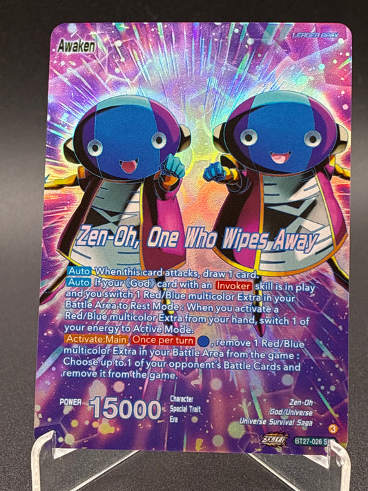 Dragon Ball Super TCG: Zen-Oh // Zen-Oh, One Who Wipes Away (SLR) - History of Z (BT27)