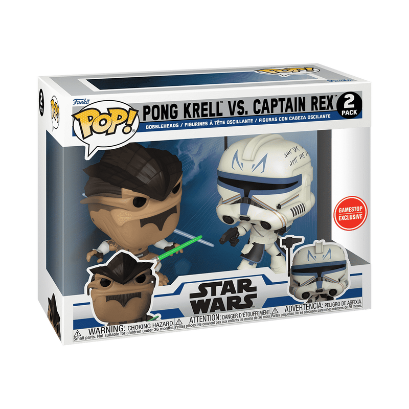 Funko PoP! Star Wars: Pong Krell vs. Captain Rex 2-Pack (Gamestop Exclusive)
