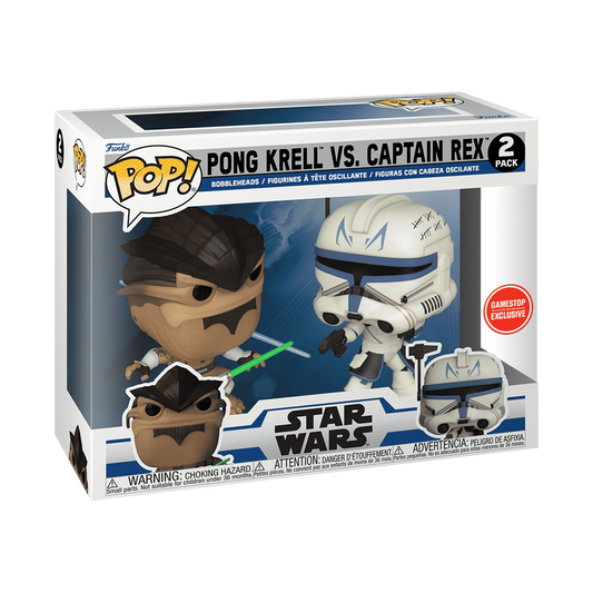 Funko PoP! Star Wars: Pong Krell vs. Captain Rex 2-Pack (Gamestop Exclusive)
