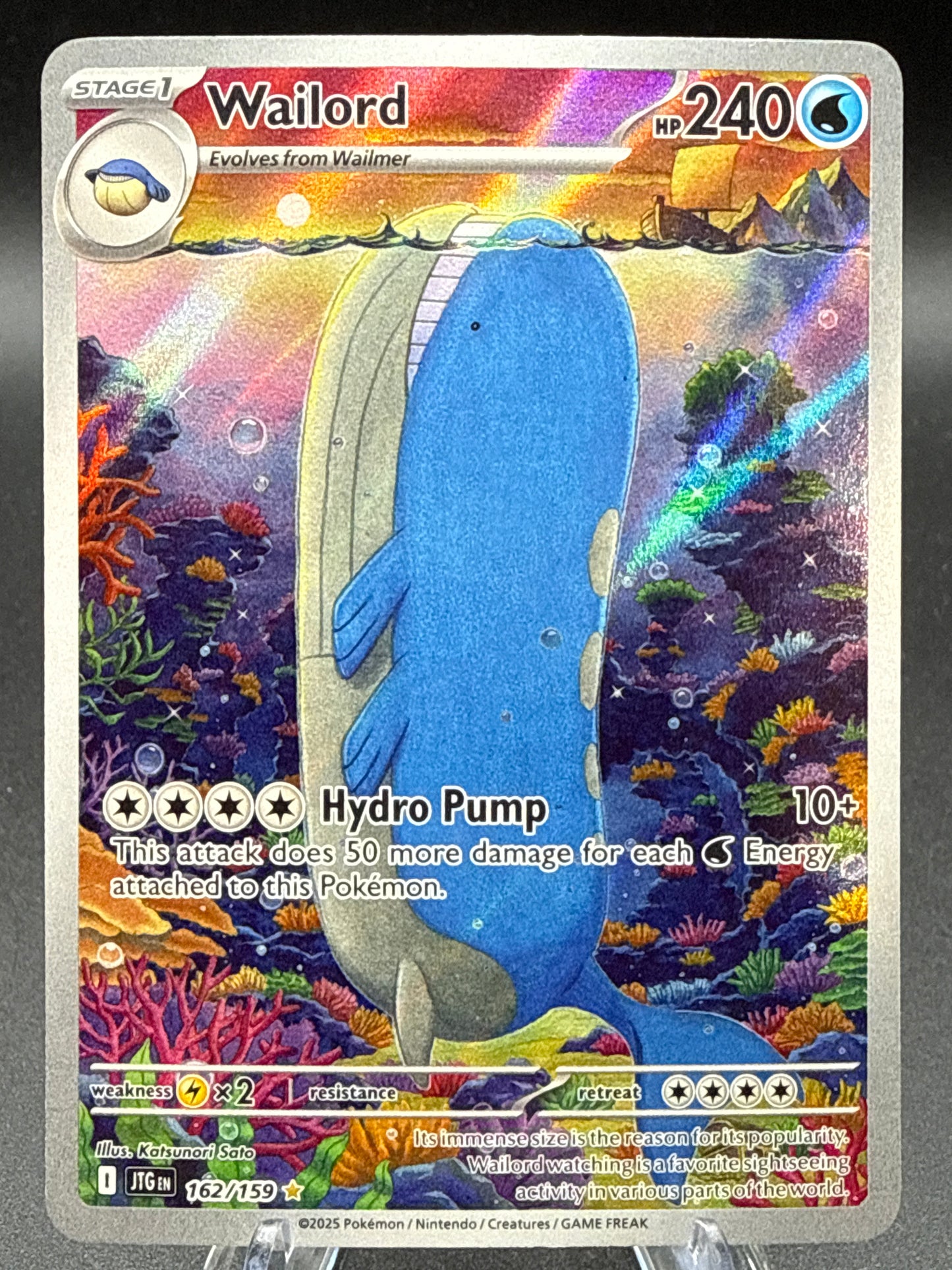 Pokémon TCG: 2025 Wailord - 162/159 - SV: Journey Together