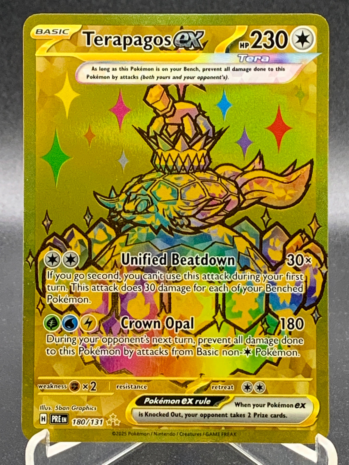 Pokémon TCG: 2025 Terapagos ex - 180/131 - SV: Prismatic Evolutions