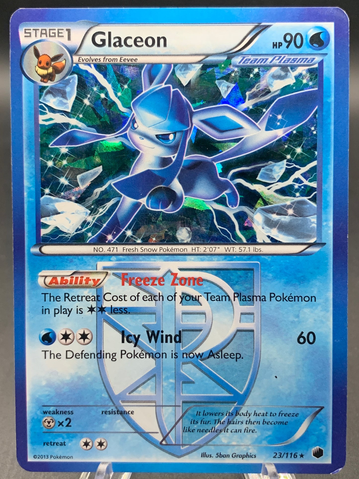 Pokémon TCG: 2013 Glaceon - 23/116 - PLF: Plasma Freeze Cracked Ice Promo