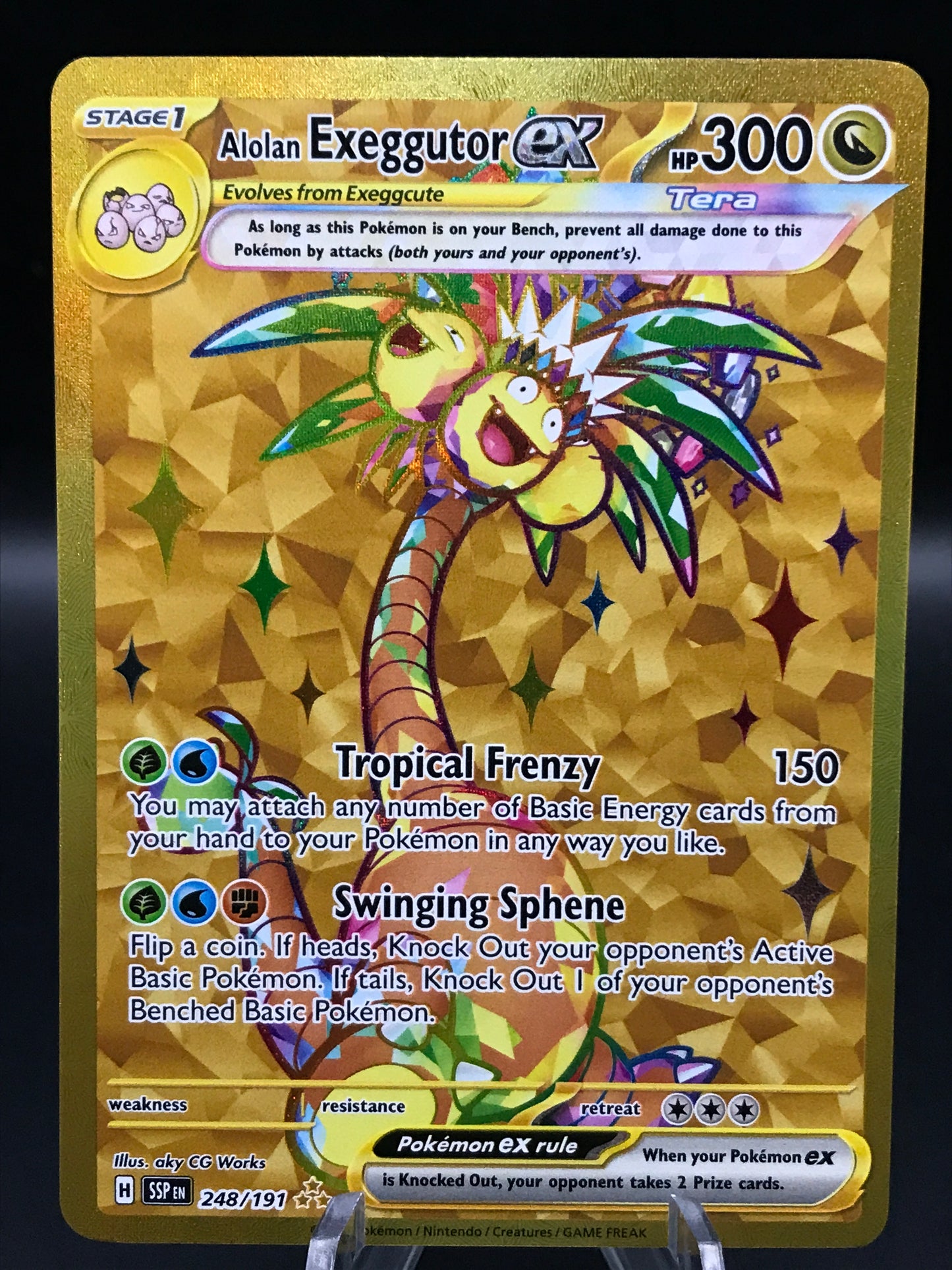 Pokémon TCG: 2024 Alolan Exeggutor ex - 248/191 - SV: Surging Sparks