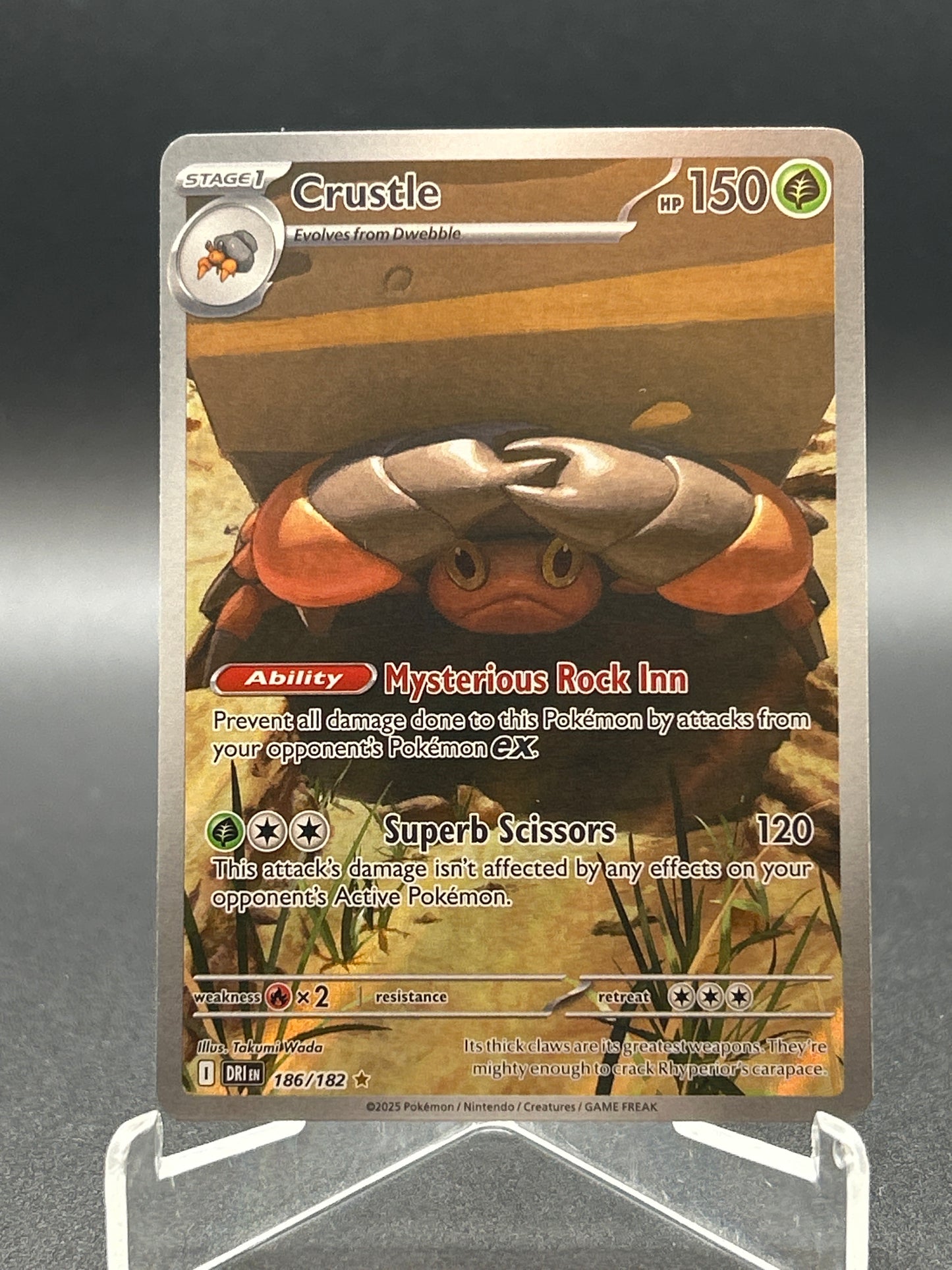 Pokémon TCG: 2025 Crustle - 186/182 - SV: Destined Rivals