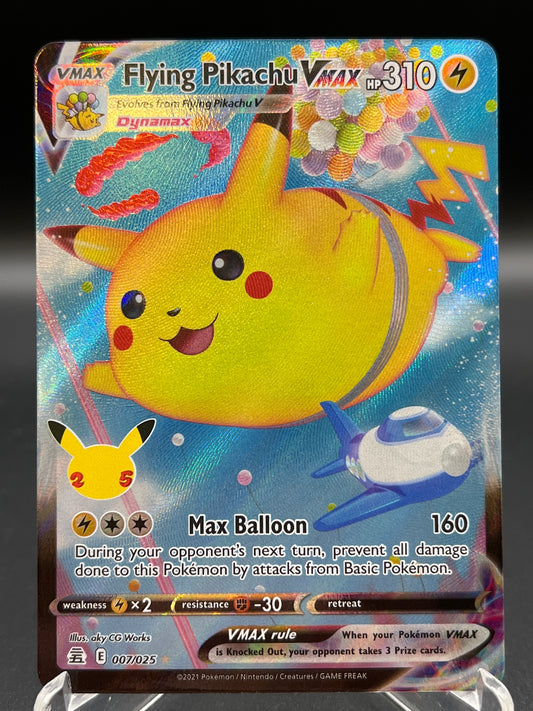Pokémon TCG: 2021 Flying Pikachu Vmax 007/025 : 25th Celebrations