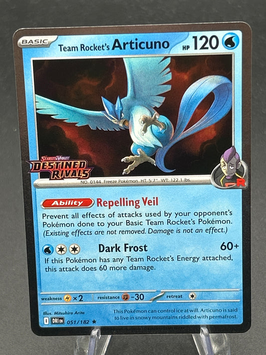 Pokémon TCG: 2025 Team Rocket's Articuno 051/182 SVP: BestBuy Promo