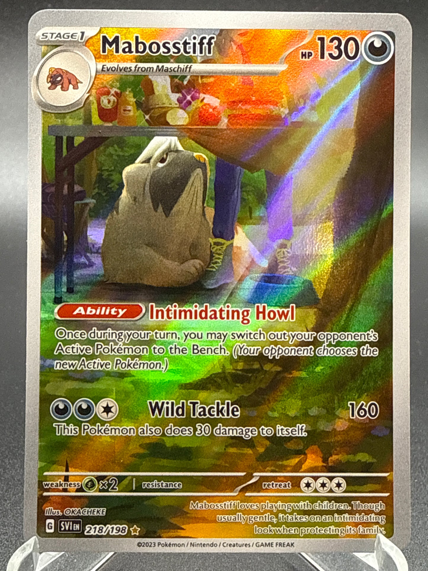 Pokémon TCG: 2023 Mabosstiff 218/198 SV: Scarlet & Violet Base Set