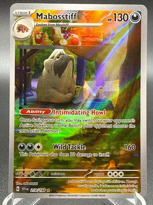 Pokémon TCG: 2023 Mabosstiff 218/198 SV: Scarlet & Violet Base Set