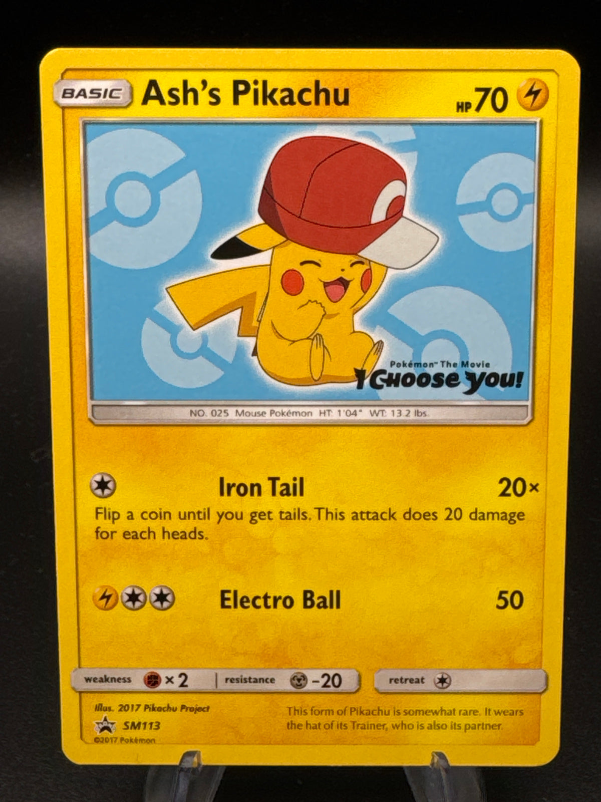 Pokémon TCG: 2017 Ash's Pikachu SM113 SM: Promos