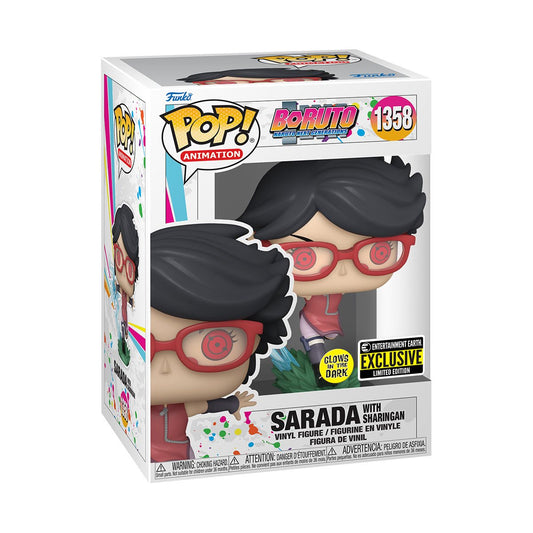 Funko PoP! Boruto: Sarada with Sharingan 1358 (Glow in The Dark)(Entertainment Earth Exclusive)