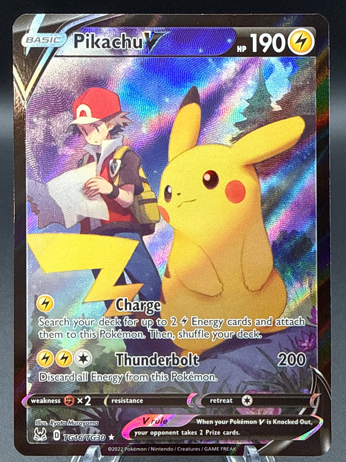 Pokémon TCG: 2022 Pikachu V - TG16/TG30 - SWSH11: Lost Origin Trainer Gallery