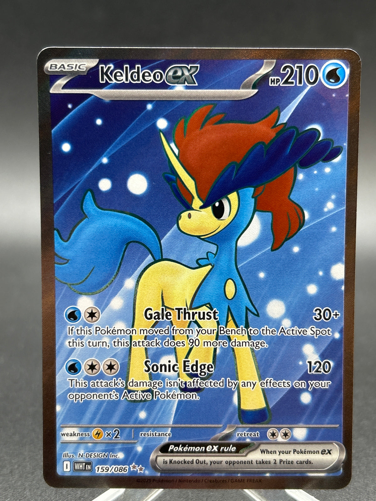 Pokémon TCG: 2025 Keldeo ex - 159/086 - SV: White Flare