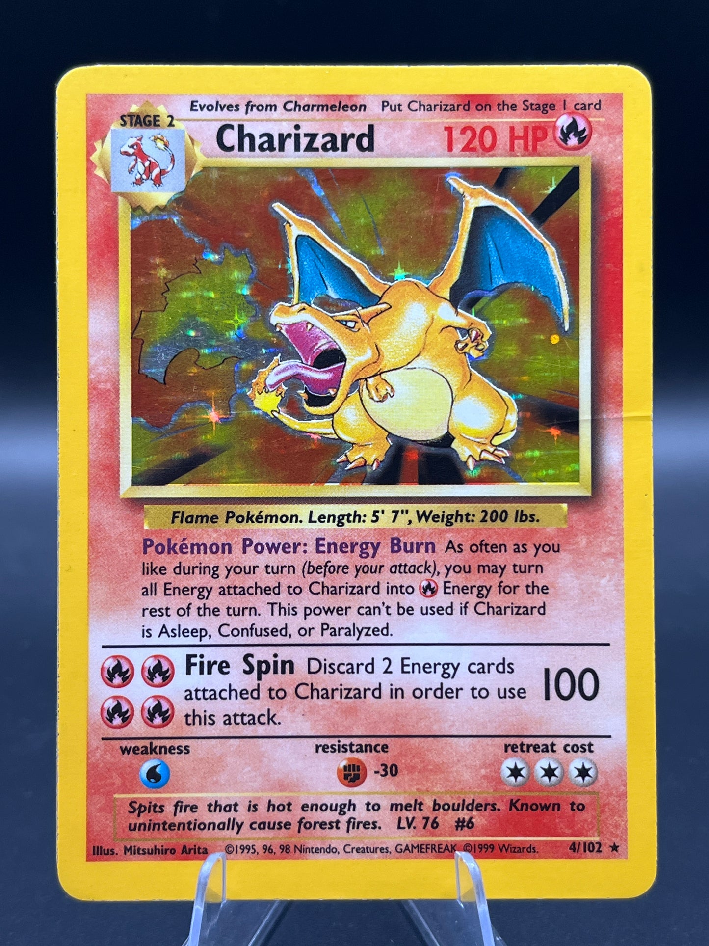 Pokémon TCG: 1999 Charizard - 4/102 - Base Set Holo