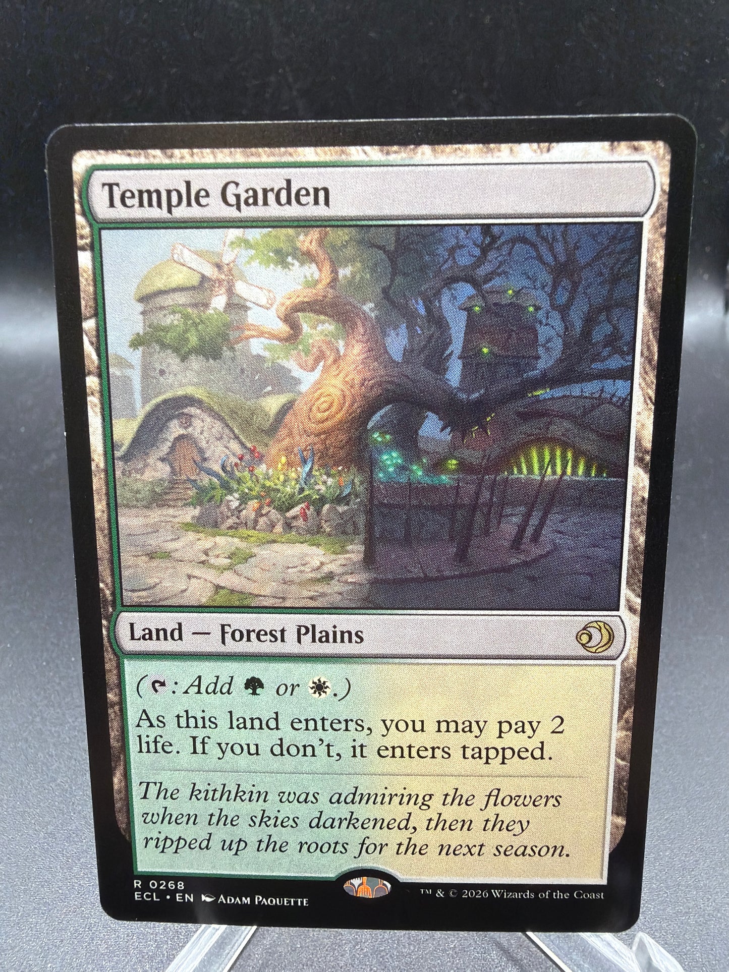 MTG TCG: Temple Garden R 0268 - Lorwyn Eclipsed (ECL)