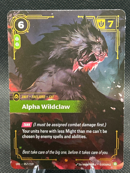 Riftbound TCG: 2026 Alpha Wildclaw 057/219 Unleashed