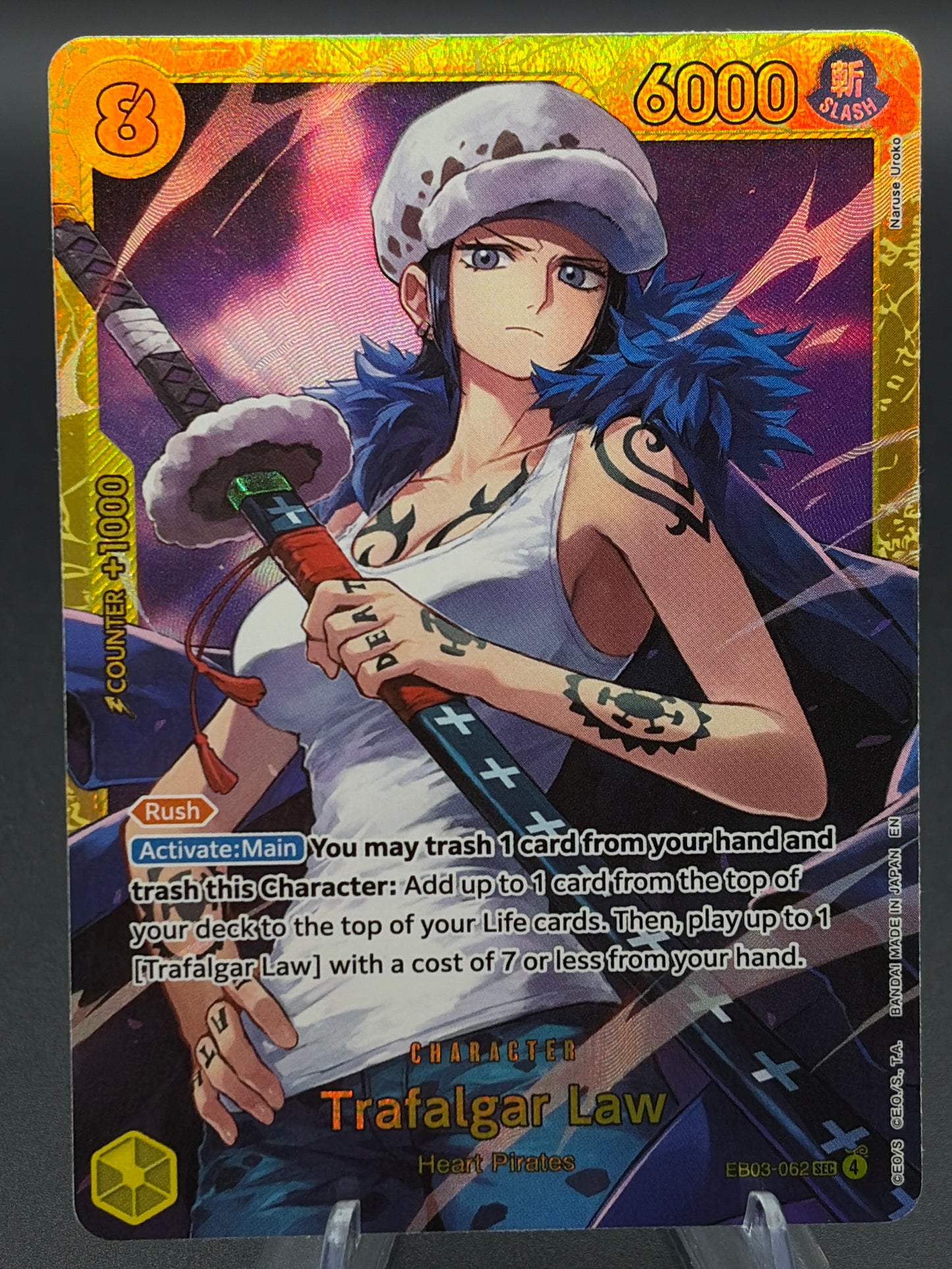 One Piece TCG: 2026 Trafalgar Law - EB03-062 - Extra Booster:  Heroines Edition