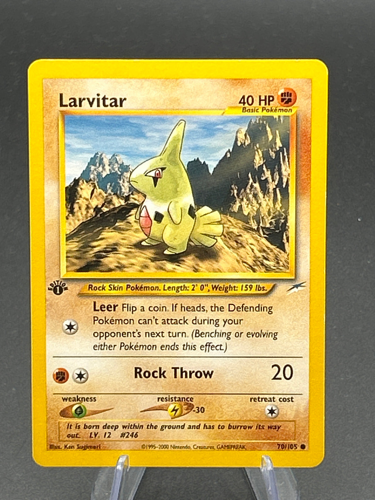 Pokémon TCG: 2002 Larvitar 70/105 - Neo Destiny - Ist Edition