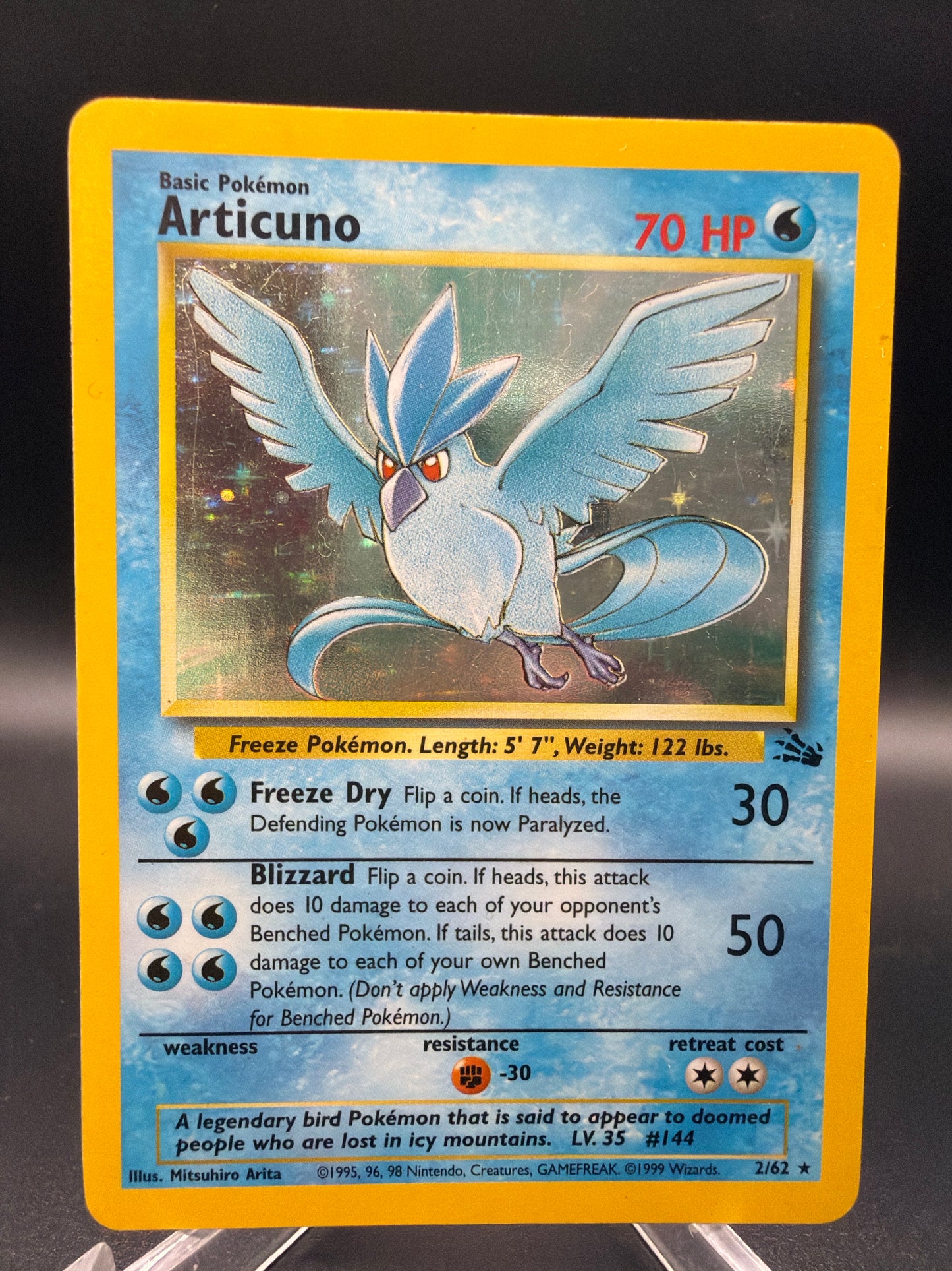 Pokémon TCG: 1999 Articuno 2/62 Fossil Holo