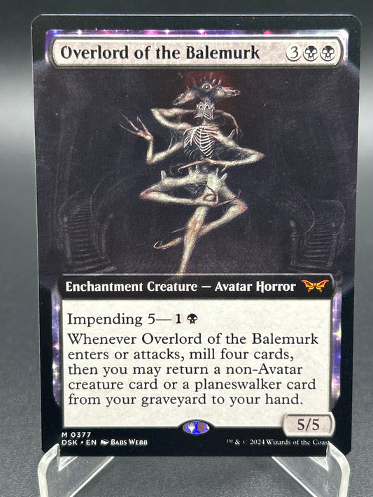 MTG TCG: Overlord of the Balemurk (Extended Art) M 0377 DSK: Duskmourn, House of Horror