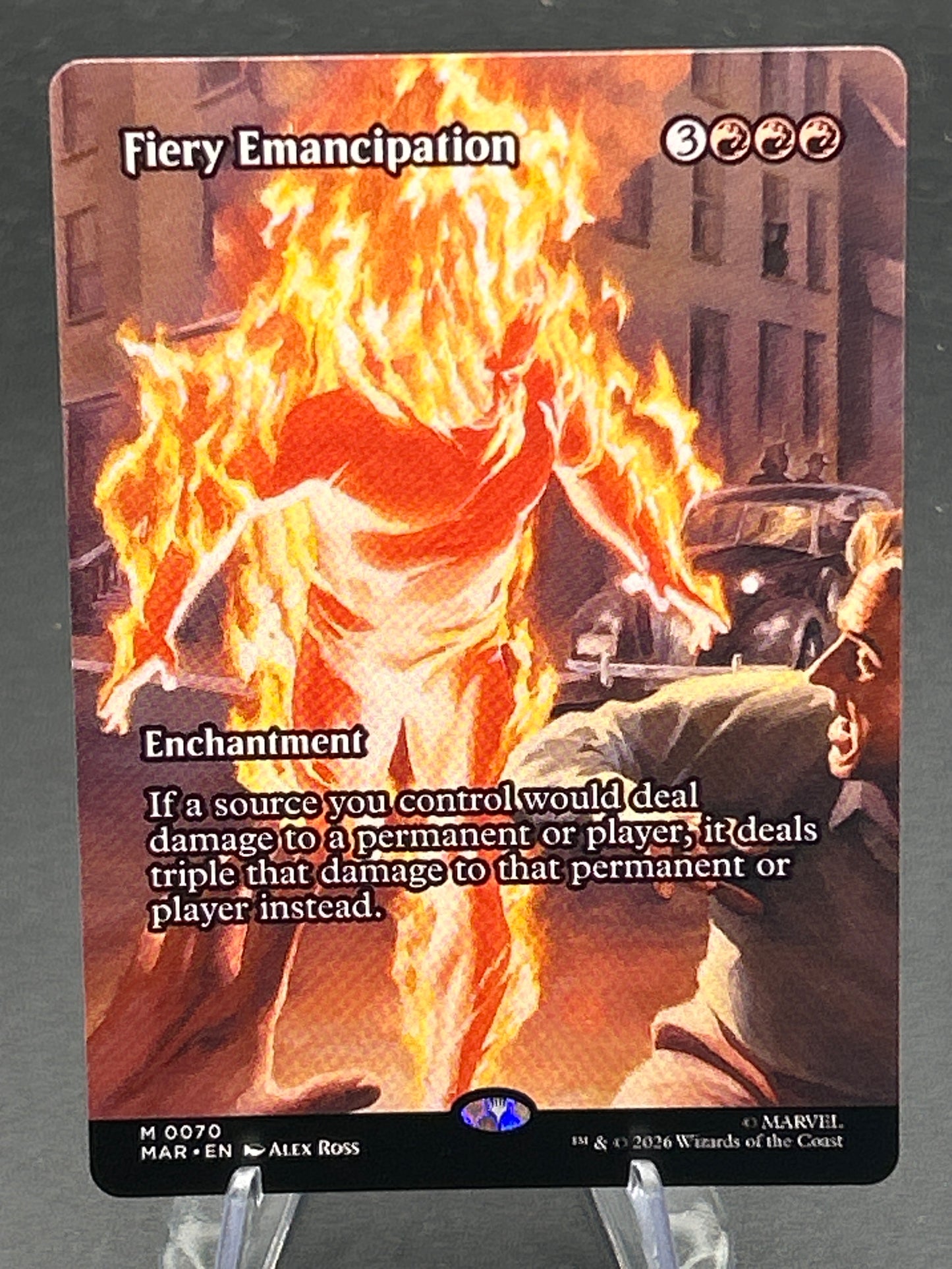 MTG TCG: Fiery Emancipation (Borderless) - Marvel Universe Eternal-Legal (MAR)