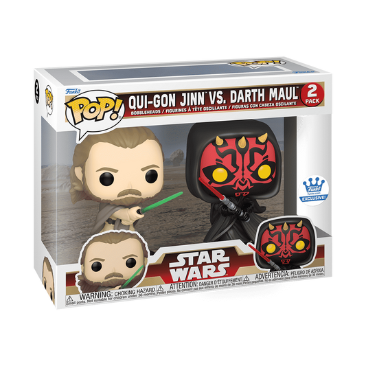 Funko PoP! Star Wars: Qui-Gon Jinn vs. Darth Maul 2-Pack (Funko Exclusive)