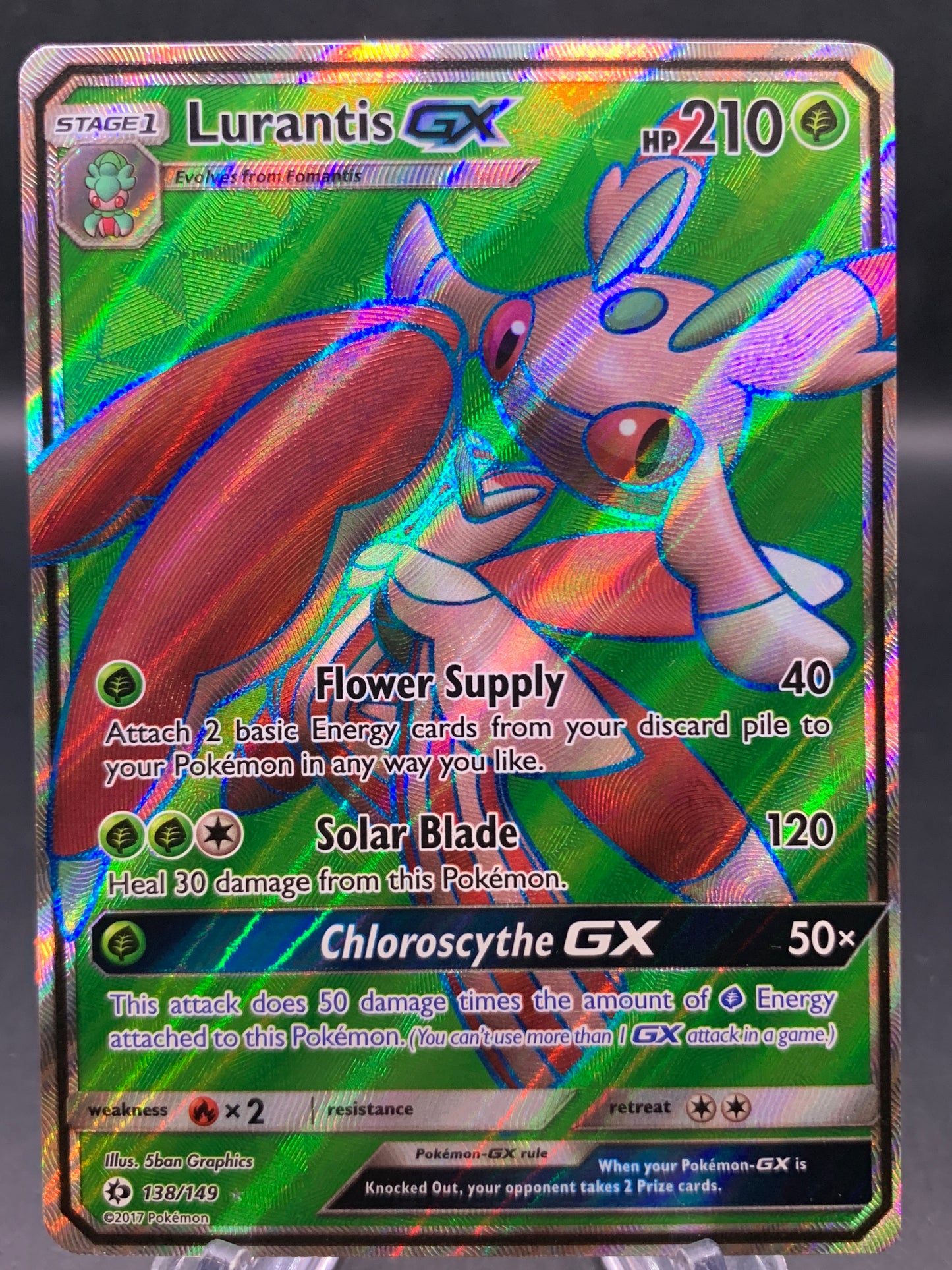 Pokémon TCG: 2017 Lurantis GX - 138/149 - SM: Sun & Moon Base Set