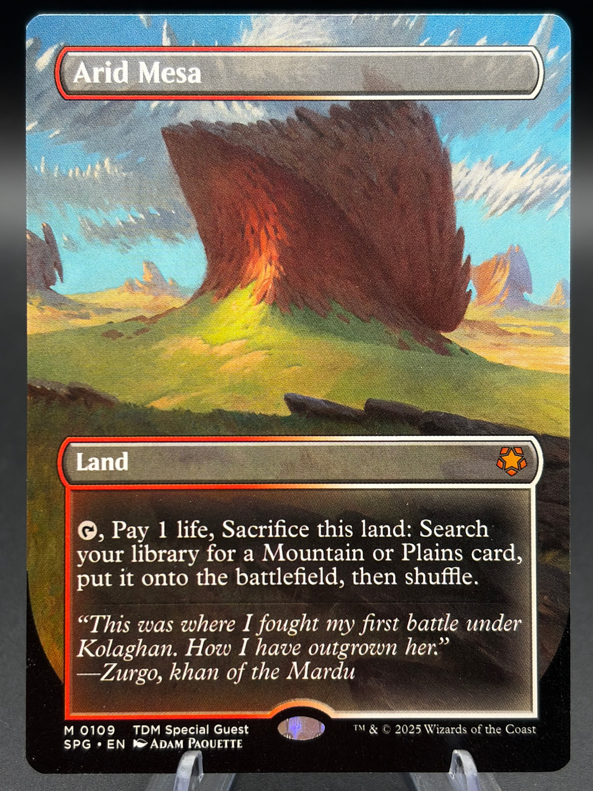 MTG TCG: Arid Mesa (Borderless) M 0109 SPG: Special Guests