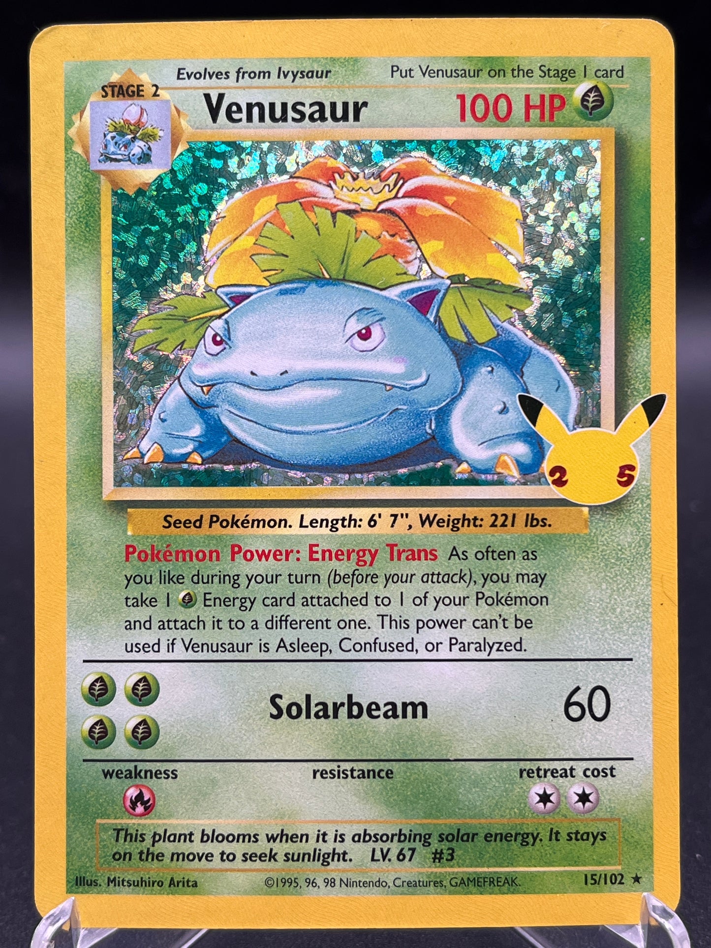 Pokémon TCG: 2021 Venusaur - 15/102 -  Celebrations Classic Collection